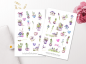 Preview: Spring Plants Sticker Set